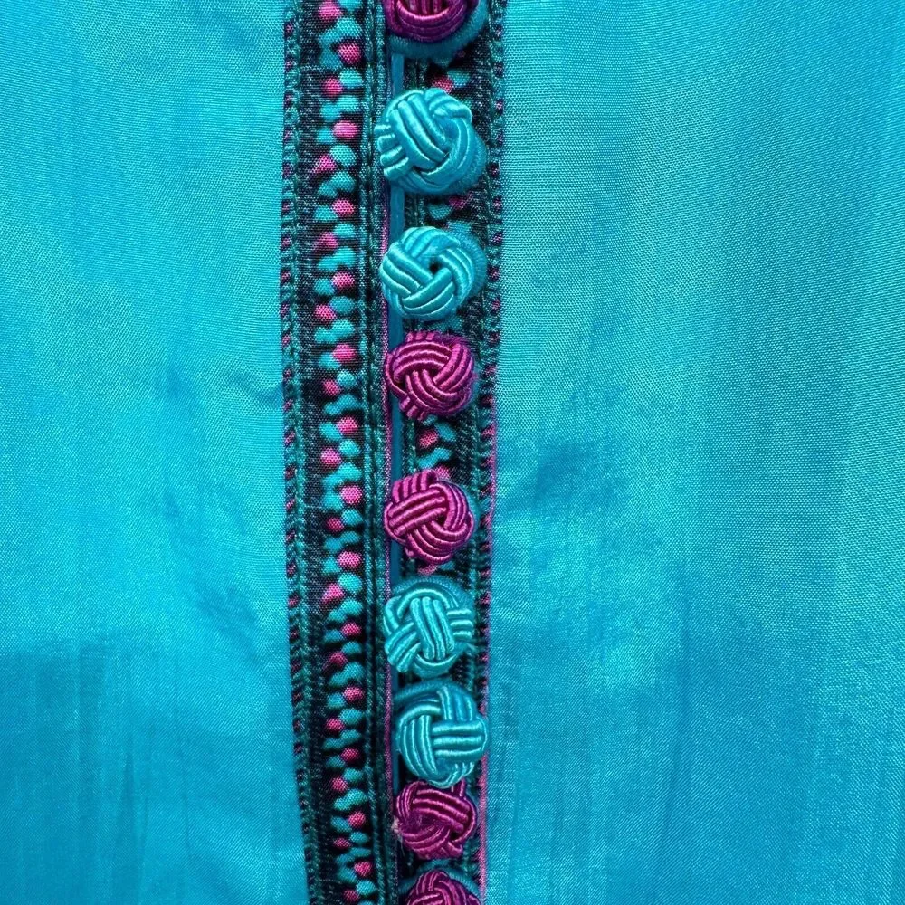 Soft Surroundings Curacao Tunic Top Shirt Medium 100% Silk Tie Dye New NO TANK‎ - Picture 7 of 13